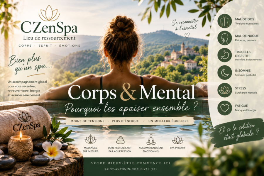 Corps et mental – CZenSpa lieu de ressourcement à Saint-Antonin-Noble-Val
